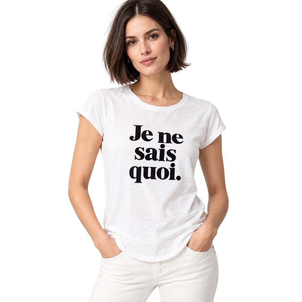 Zadig & Voltaire Skinny Je Ne Sais Quoi Tee White Size S Parisian